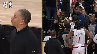 Clippers amp Warriors get HEATED 👀 Ty Lue EJECTED [upl. by Pinckney]