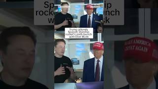 Trump attends SpaceX Starship rocket’s sixth launch with Elon Musk [upl. by Rabka]