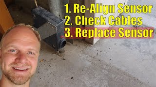 How to Fix a Garage Door that Wont Close  Genie Sensor Replacement [upl. by Sedinoel155]