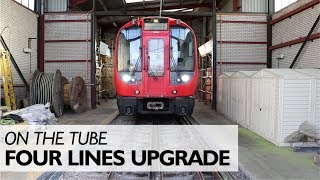 London Underground Four Lines Upgrade [upl. by Anavrin398]