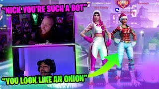 NICK AND I YELLING FOR 15 MINUTES W NICKMERCS COURAGE amp CLOAK  Fortnite Battle Royale [upl. by Assylla]