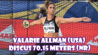 Valarie Allman USA DISCUS 7015 meters NR [upl. by Hayden40]