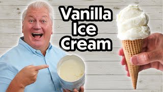 HOMEMADE Vanilla Ice Cream Recipe [upl. by Novets246]