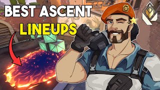 🔥 ULTIMATE BRIMSTONE LINEUPS GUIDE ASCENT 🔥  VALORANT [upl. by Tera974]