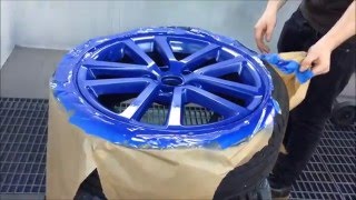 Felgen folieren Golf GTD  dip rims  mibenco Flüssiggummi  Sprühfolie [upl. by Baese]