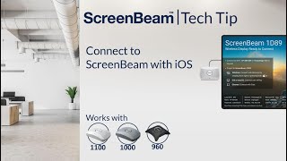 ScreenBeam Tech Tip Connect with AirPlay from iOS [upl. by Torbert]