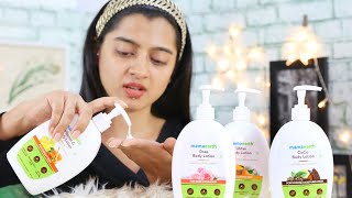 I tried the MamaEarth Body Lotions  Comparison amp Review [upl. by Acissaj]