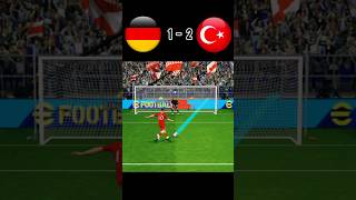 Germany vs Türkiye  Football match  Penalty shoot  fifa world Cup 2026  realistic pes gaming [upl. by Eelahc787]