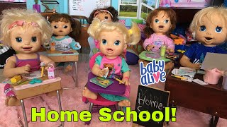 BABY ALIVE First day of Homeschool ✏️ [upl. by Sinnej]