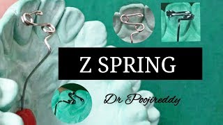 Z spring orthodontics Orthodontic wire bending Dr poojireddy [upl. by Desma710]