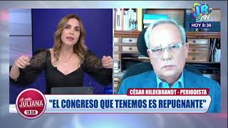 César Hildebrandt quotEl Congreso que tenemos es repugnante pero resulta que fue elegidoquot [upl. by Udell419]