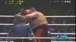 K1  Remy Bonjasky vs Akebono [upl. by Malony]