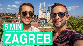 Zagreb in 5 minutes ✌️😀 popular sights in Zagreb Croatia [upl. by Yttig]