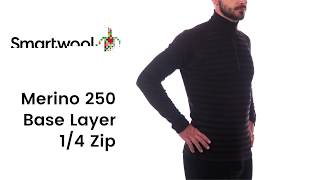 Smartwool  Mens Merino 250 Base Layer 14 Zip [upl. by Aisauqal874]