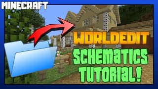 MINECRAFT  Worldedit Schematics Tutorial [upl. by Yrol]