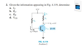 Problem 2  Chapter 4  Electronic Devices and Circuit Theory Boylestad amp Nashelsky 11th Edition [upl. by Zined]