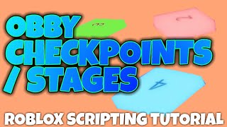 OBBY CHECKPOINTS  STAGES  Roblox Scripting Tutorial [upl. by Auqinat]