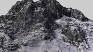 Open source stock footage Mountain growing CG animationcooldude5757 [upl. by Abbye]