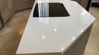 WHITE QUARTZ COUNTERTOPS  ICONIC WHITE SILESTONE [upl. by Iliram413]