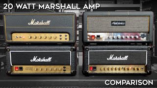 20w Marshall Amp Comparison SV20H vs SC20H vs 2525H vs DSL20HR [upl. by Sallyanne]