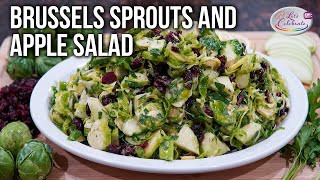 Shaved Brussels Sprouts Salad and Apple Salad with Cranberries [upl. by Waldemar605]