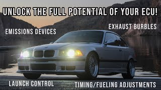 How To Tune A BMW E36 Intermediate Tutorial  Part II Launch Control BurblesFlames FuelTiming [upl. by Atena]