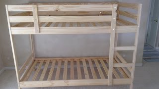 Ikea Mydal Bunk Bed Assembly Tips and Tricks Tutorial [upl. by Rentschler289]