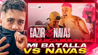 GAZIR reacciona a su BATALLA vs NAVAS en FMS ESPAÑA 🍑🐔 [upl. by Boardman]