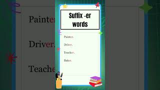 Suffixes  Suffix quoterquot words  The Study Corner  shorts english suffix [upl. by Enela521]