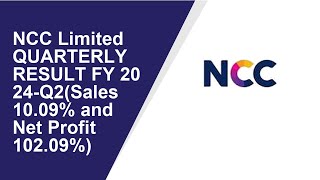 NCC Limited Consolidated Quarterly Result  Q2 Result 2024  NCC Limited latest news [upl. by Limaa]