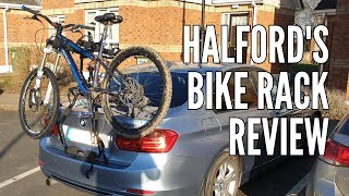 Halfords High Lift Car Bike Rack Review [upl. by Atnaloj]