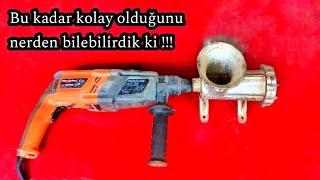 Matkap ile Kıyma Makinesi Nasıl Yapılır Meat Grinder • Diy [upl. by Greenland]