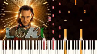 Loki  Main Theme Disney Plus  Piano Tutorial Synthesia [upl. by Laroy]