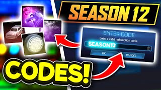 SEASON 12 Redeem Codes In Rocket League [upl. by Eneiluj]