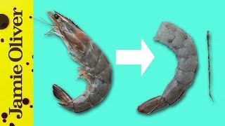 How To Devein a Prawn  Jamie’s 1 Minute Tips [upl. by Atiek]