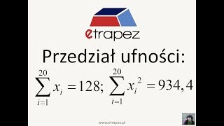 Przedział ufności dla średniej  34 eTrapez [upl. by Mohsen244]