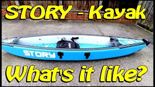 Story 1 Person Drop Stitch Inflatable Kayak aka Story Highline Review [upl. by Yesrej212]