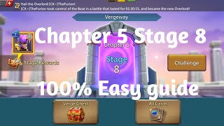 Lords mobile Vergeway Chapter 5 Stage 8 easiest guide [upl. by Rother98]