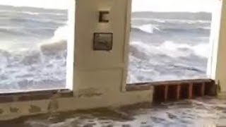 Waves destroy Birch Bay in Blaine Washington [upl. by Yer601]