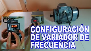 Configuración de Variador de Frecuencia Nietz NL100002R2G2 [upl. by Naujik]