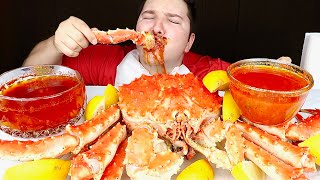 Giant 10 Pound Whole King Crab • MUKBANG [upl. by Alis]