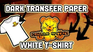 Pressing Dark Transfer Paper On A White T Shirt [upl. by Rachelle863]