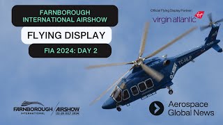 Farnborough International Airshow 2024 Flying Display Live Stream  Day 2 [upl. by Fish950]