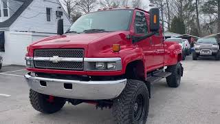 2006 CK4500 4x4 KodiakTopkick Crew Cab Dually Bed Converted By Monroe Truck Equipment Monster Chevy [upl. by Kai]