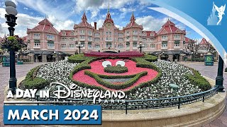 📆 A Day in Disneyland Paris  MARCH 2024 [upl. by Huntlee]