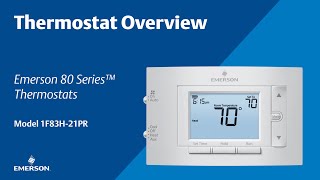 80 Series  1F83H21PR  Thermostat Overview [upl. by Granlund]