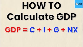 Learn How to Calculate GDP in Under 5 Minutes  Think Econ [upl. by Eirb]