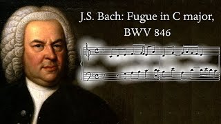 ANALYSIS JS Bach Fugue in C major BWV 846  Imitative Counterpoint 6 [upl. by Annayd]