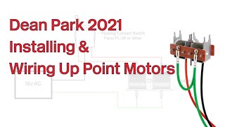 Model Railway How to  Installing amp Wiring Point Motors  Dean Park 274 [upl. by Domini253]