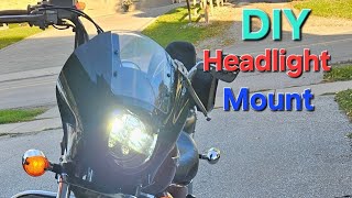 Install LED headlight on Honda Shadow [upl. by Jerroll239]